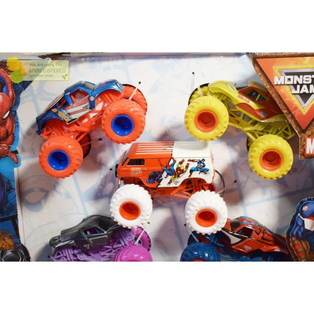 Monster Jam Marvel Heroes 5-Pack